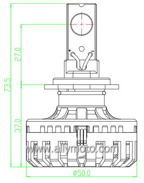 32W LED Headlight A232 H7